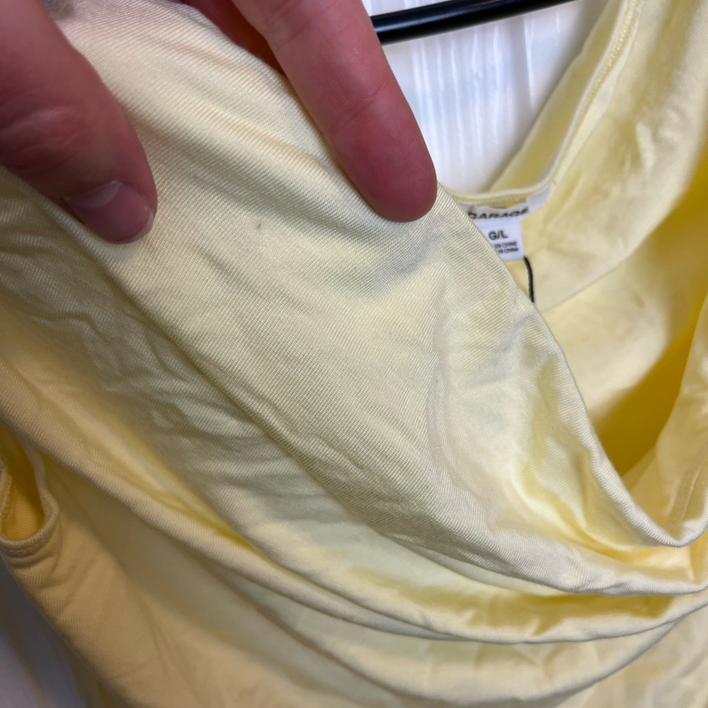 💛 NWT Garage Off-Shoulder Yellow Top - Picture 6 of 7